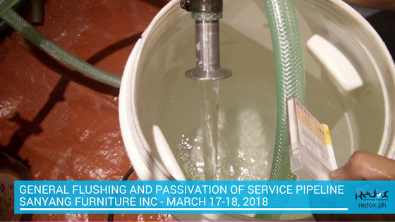 general flushing and passivation of service pipeline philippines