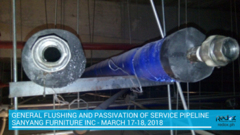 general flushing and passivation of service pipeline philippines