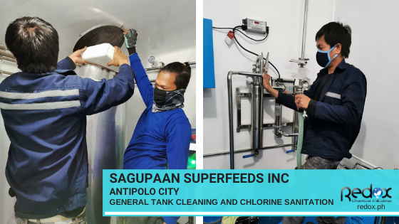 General tank cleaning and chlorine sanitation in the philippines