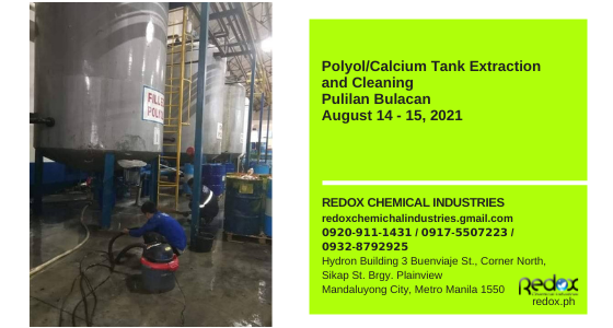 Calcium Tank Extraction and Cleaning industrial cleaning services in the philippines